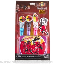 Townley Girl The Incredibles Sparkly Lip Set For Girls 3 pack with Decorative Tin B079Y3WL73